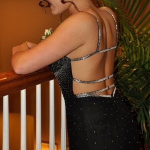 Black Prom Dress Gown